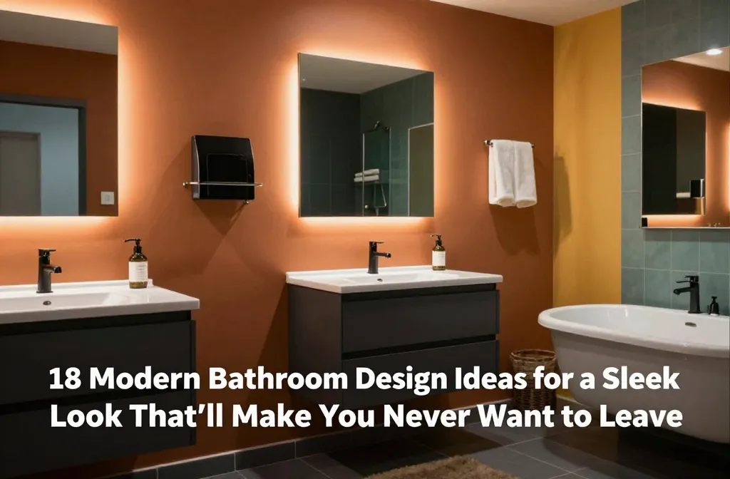 18 Modern Bathroom Design Ideas for a Sleek Look That’ll Make You Never Want to Leave