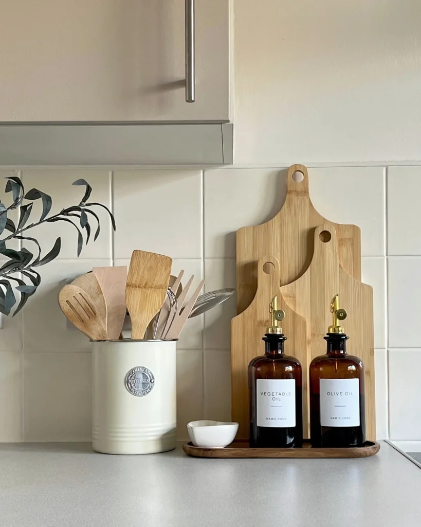 Decant Your Oils Into Amber Glass Bottles for an Instant Kitchen Upgrade