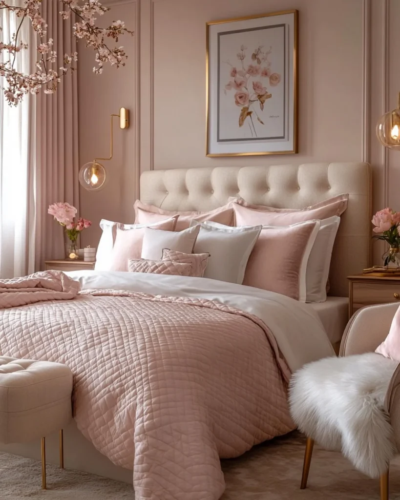 Go Full Blush for a Romantic, Feminine Retreat