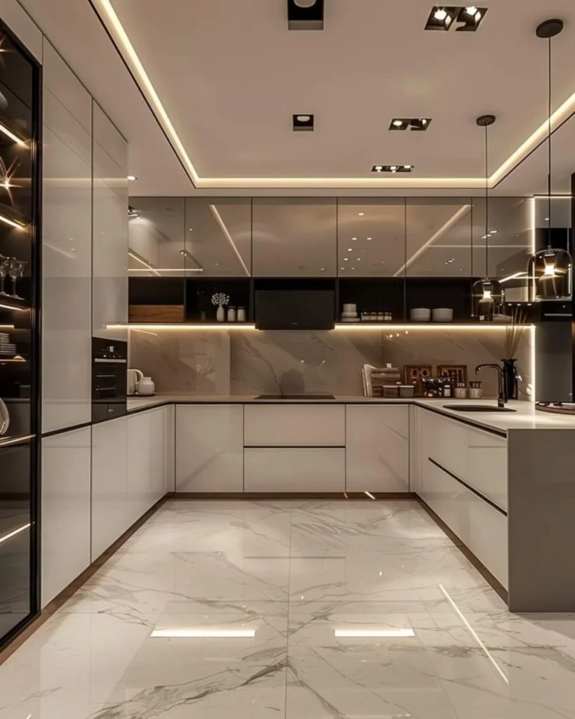 Go Handleless and High-Gloss for a Sleek Modern Kitchen