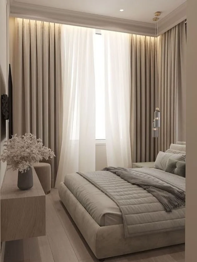 Install Floor-to-Ceiling Curtains for a Sleek, Hotel-Like Finish