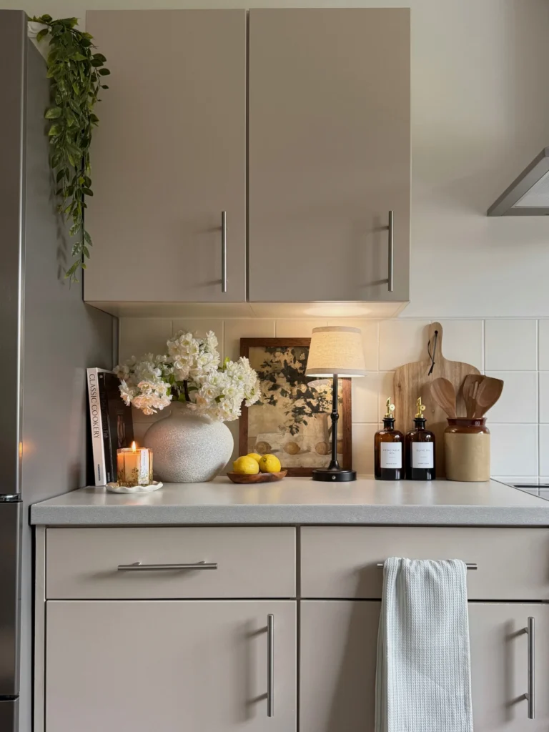 Style Your Kitchen Counter Like a Vignette for an Instant Cozy Upgrade